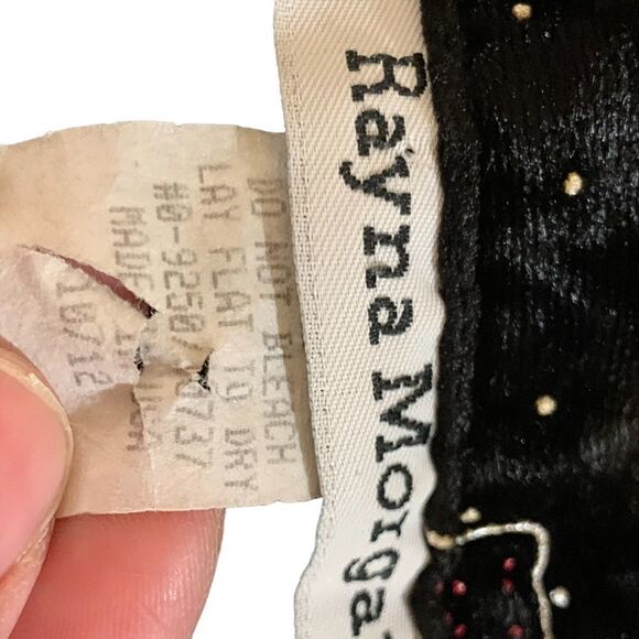 Vintage Rayna Morgan long sleeve bow print button down top - Picture 8 of 9